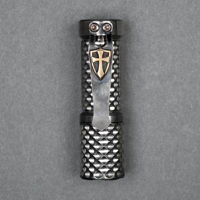 Pre-Owned: Hanko Trident Total Tesseract - Titanium w/ Steel Flame Clip (Custom)