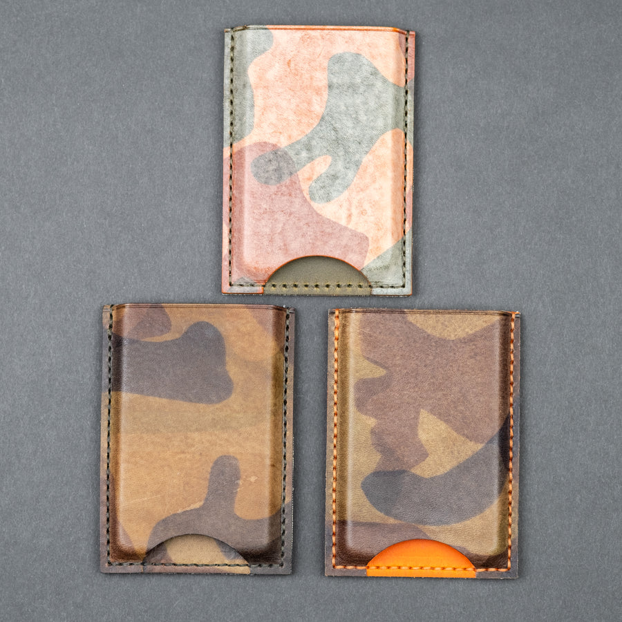 El Mercantile Low-Pro Leather Wallet - Camo (Custom)