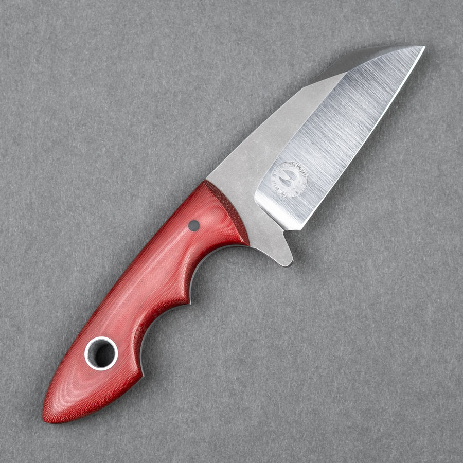 Taylor Made Limekiln Fixed Blade - Red Linen Ultrex Micarta (Custom)