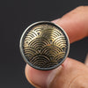 Jamie Feinstein Seigaiha Pin - Brass & Nickel Silver (Custom)