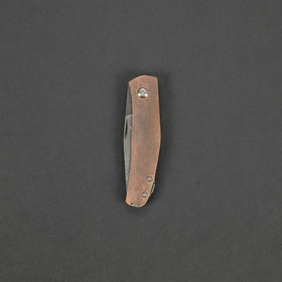 Knife - Anso Casino - Copper & Damascus (Custom)