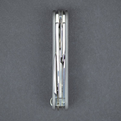 Knife - DE Custom Forge Pioneer X - Titanium W/ Milled Holes & Bit Holder (Custom)