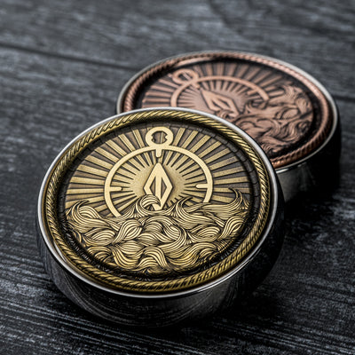 Umburry Armored Haptic Coin - Seigaiha Motif (Exclusive)