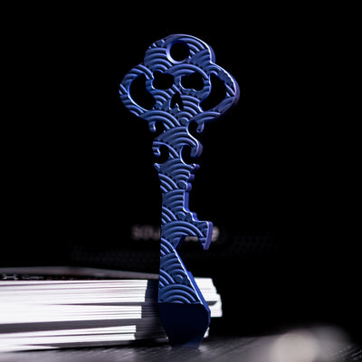 Chaves Skeleton Key Prybar - Seigaiha Milled Titanium (Exclusive)