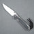 Chris Reeve Knives Small Sebenza 31 Polished Drop Point - Glass Blasted finish, Black Canvas Micarta