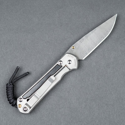 Chris Reeve Knives Small Sebenza 31 w/ Bog Oak Inlay & Ladder Damascus