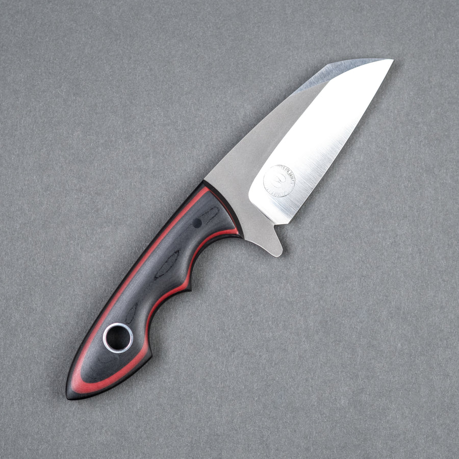 Taylor Made Limekiln Fixed Blade - Black and Red Paper G-Carta (Custom)