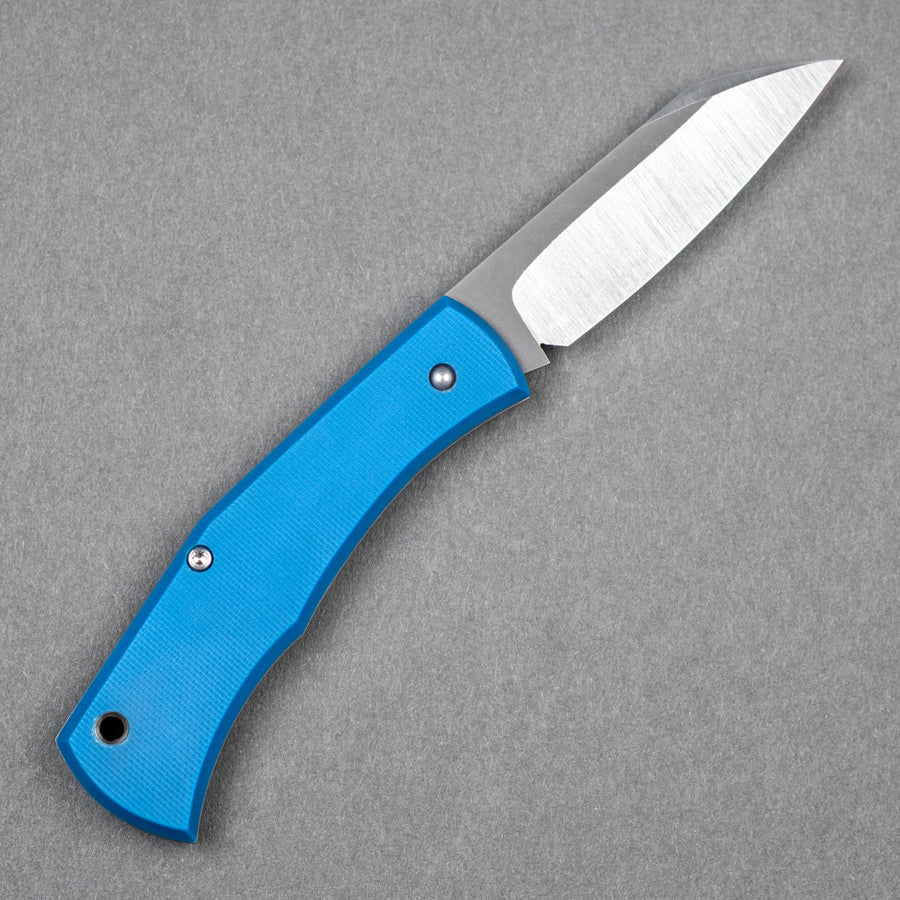 Taylor Made Cochise Slipjoint - Textured Blue G10 (Custom)
