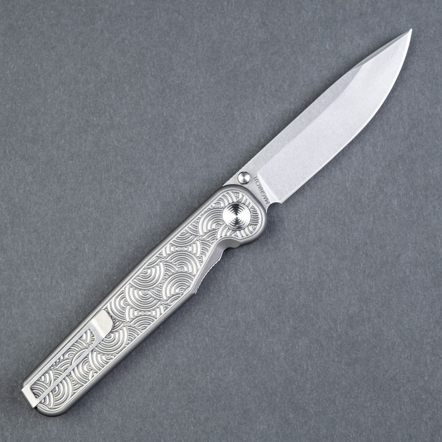 Tactile Knife Co. Rockwall Thumbstud - Darkwash Seigaiha (Exclusive)
