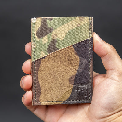 El Mercantile Low-Pro Leather Wallet - Camo (Custom)