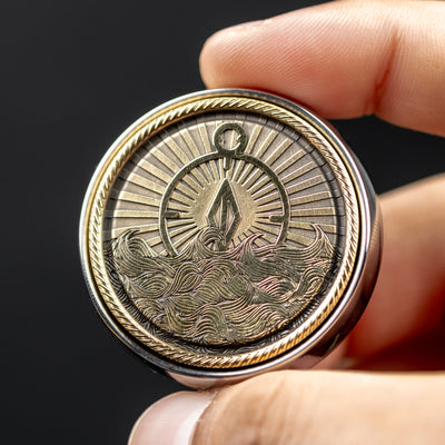 Umburry Armored Haptic Coin - Seigaiha Motif (Exclusive)