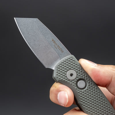 Pro-Tech Knives Runt 5 - Magnacut & Green Aluminum (Limited)