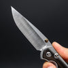Chris Reeve Knives Small Sebenza 31 w/ Macassar Ebony, Non-Polished Handle, Polished Drop Point