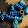 Combat Beads Full Sized Concealed Bead - Avatar Crazy Fibre w/ Blasted Ti
