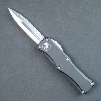 Microtech 702-12 Hera D/E Black Handle - Stonewashed Blade