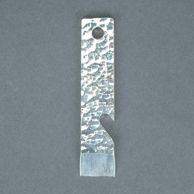 Aidan Knight Prybar & Bottle Opener - Hammered Nickel Silver (Custom)