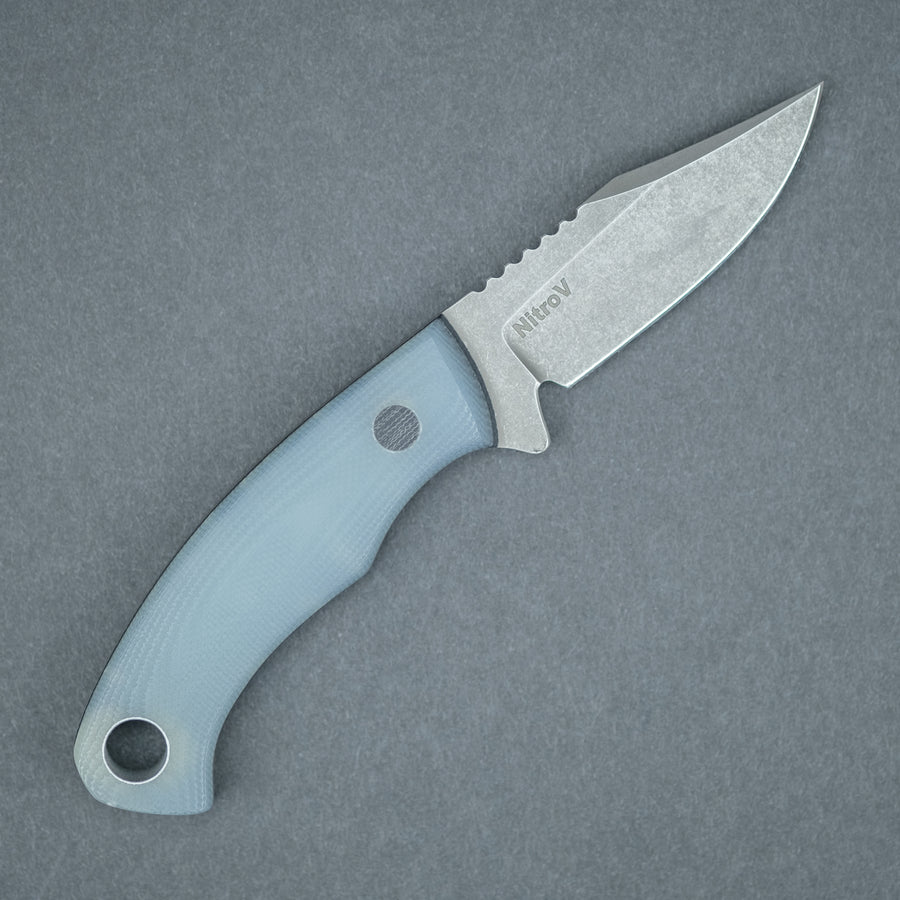 Krein Knives Pocket Bowie - Jade G10 (Custom)