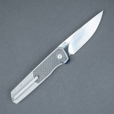 JD Knives Iridium Inter - Bead Blasted Ti w/ CF Inlays & CTS-XHP Blade (Custom)