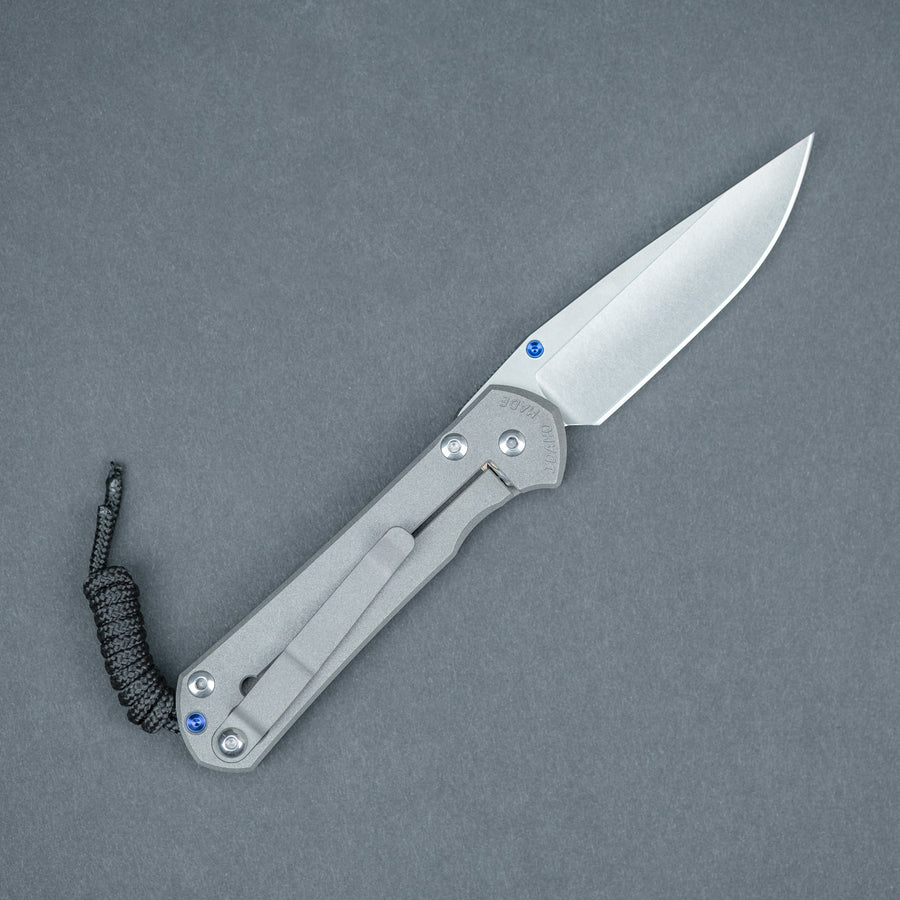 Chris Knives Small Sebenza 31 - Drop Point Blade w/ S45VN Steel