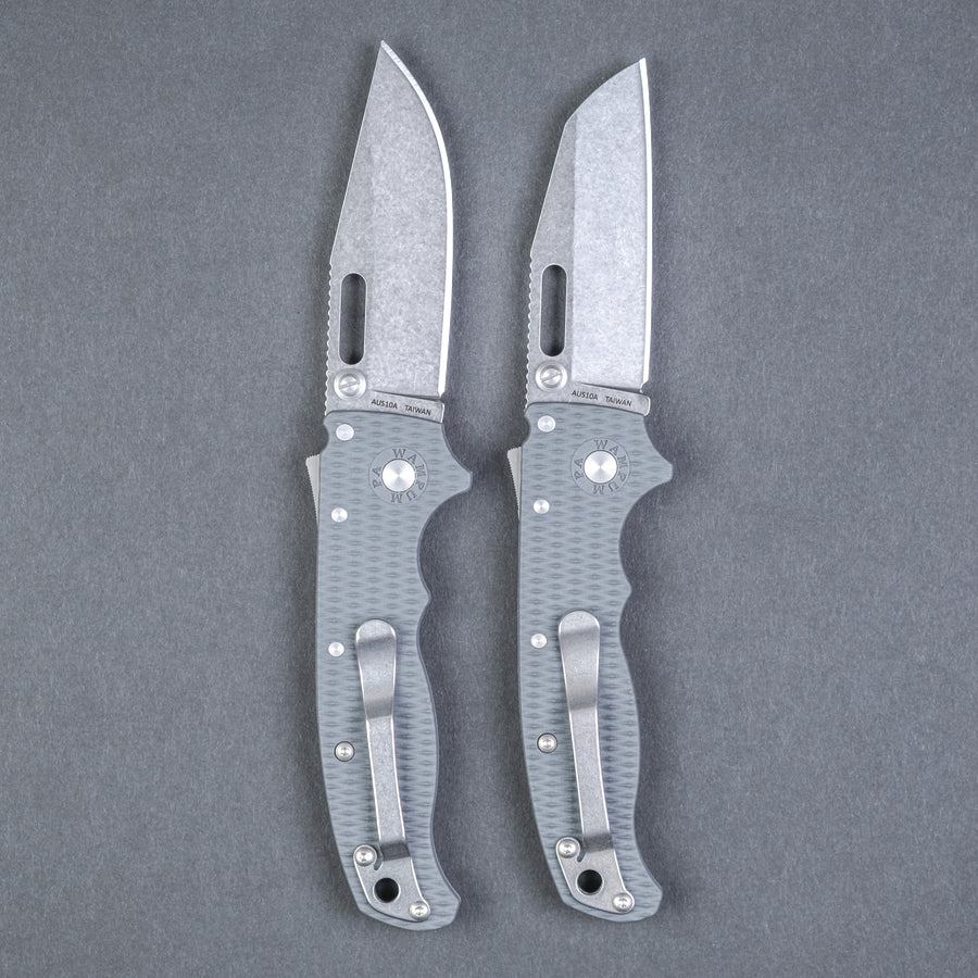Demko Knives AD20.5 Shark Lock - Gray Grivory & AUS10A