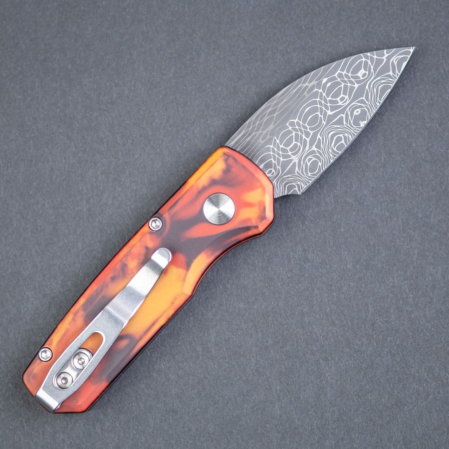 Pro-Tech Knives Runt 5 - Del Fuego Damasteel (Limited)
