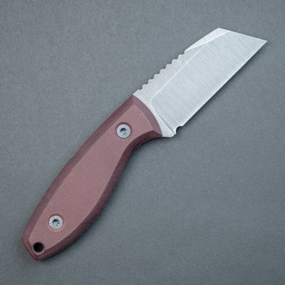 JW Knife & Tool Horizon 3.0 - Magnacut w/ Maroon Canvas Micarta (Custom)