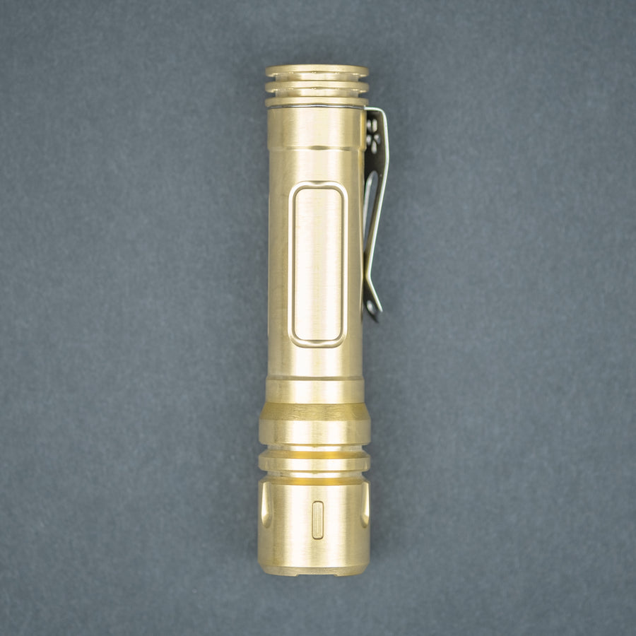 ReyLight LAN Flashlight - Brass w/ Nichia 219b LED