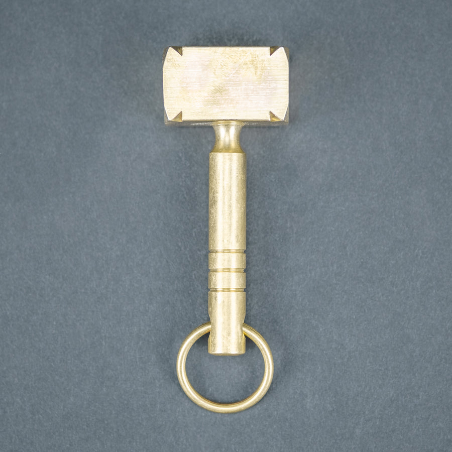 Ober Metal Works Square Head Hammer Keychain - Brass (Exclusive)