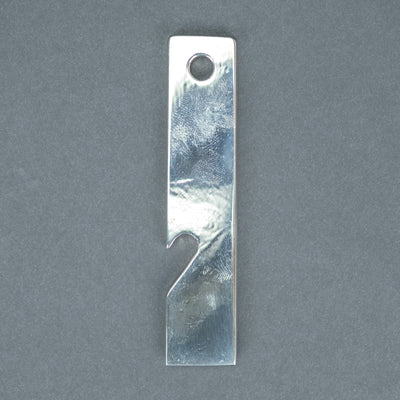 Aidan Knight Prybar & Bottle Opener - Hammered Nickel Silver (Custom)