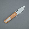 Brad Zinker Custom Knives Drop Point Shorty LLF - Natural Micarta (Custom)