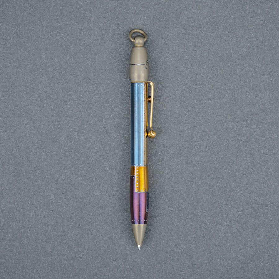 Streltsov P&A Ballpoint Pen - Patchworked Titanium (Custom)