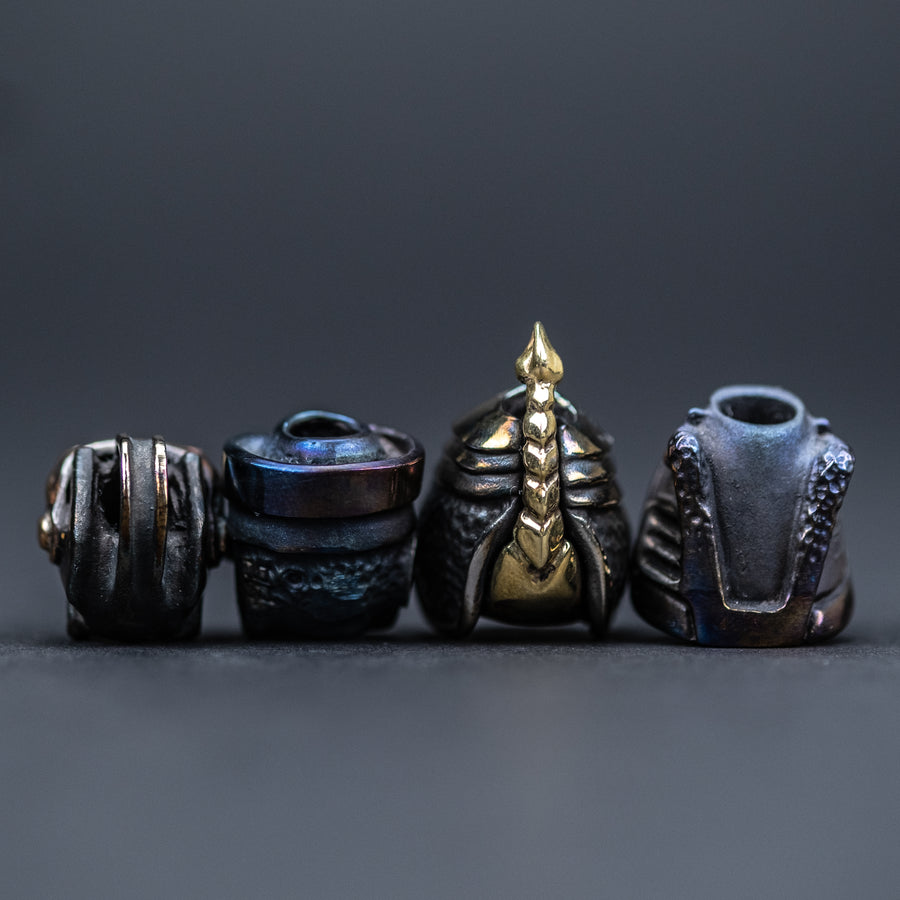 Harding Inc. Hand Carved Beads - Cobalt (Custom)