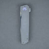 JD Knives Iridium - Blackened Titanium w/ Purple Anodized Hardware & 1095 Polished Blade (Custom)