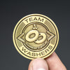 Justin Lundquist Team Washers vs Team Bearings Coin - Brass
