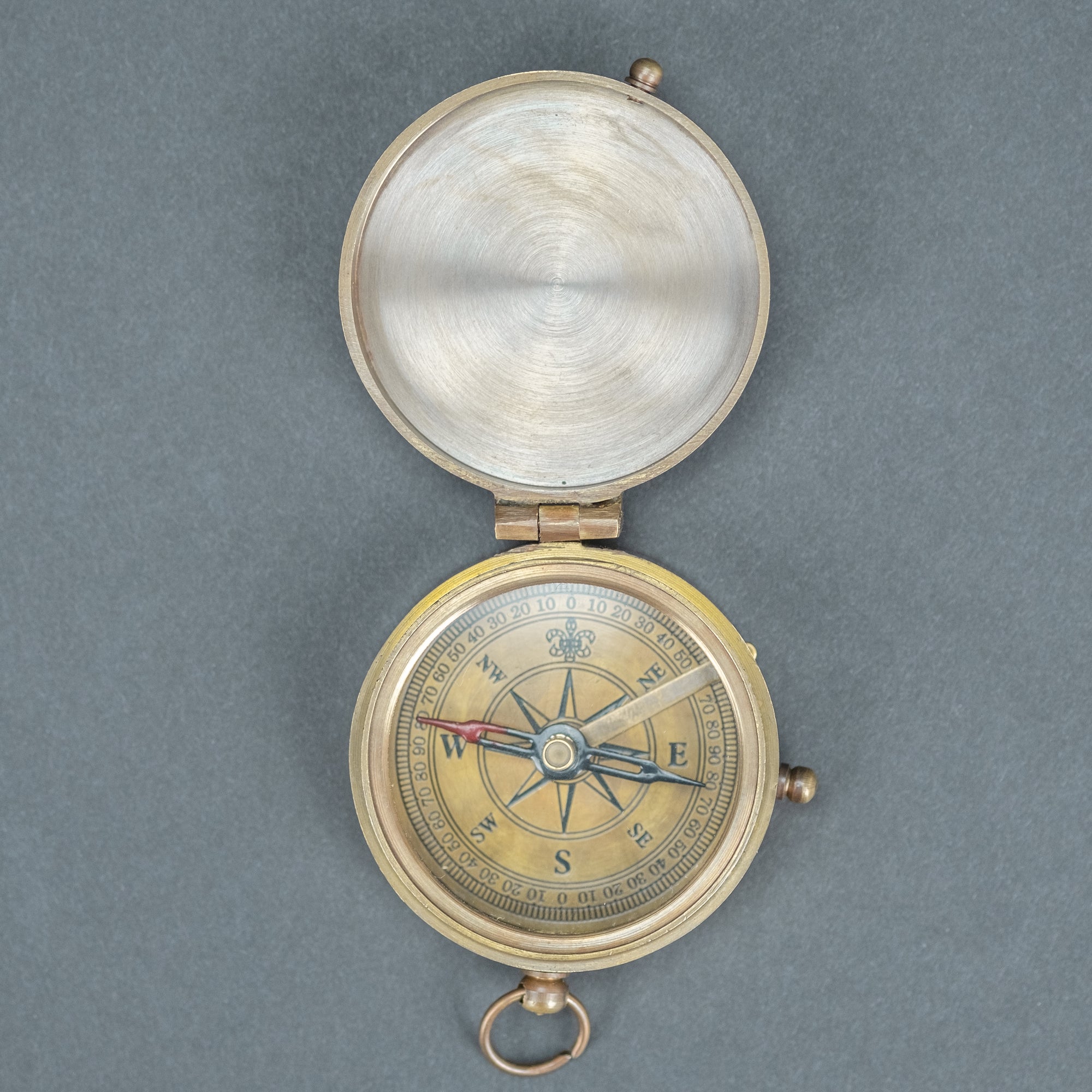 Solid Brass Pocket Compass custom engraving