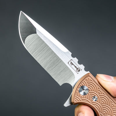 Chaves Knife & Tool T.A.K Flipper - Seigaiha Engraved Copper (Exclusive)