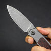 Trevor Burger Knives Urban - Blasted Frame w/ Crazy Fibre Inlays & Stonewashed Blade (Custom)
