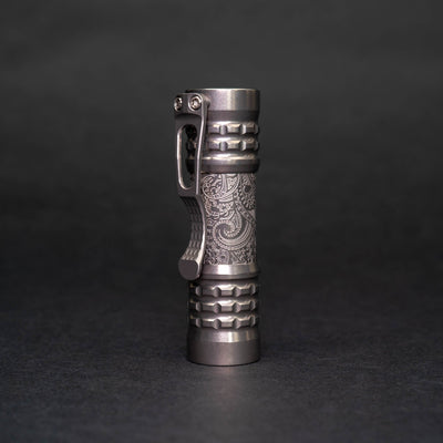 Flashlight - CWF & Ti2 Design Pele Flashlight - Titanium Paisley (Custom)
