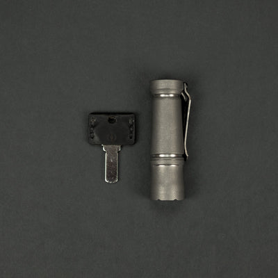 Flashlight - Laulima Metal Craft Wayfinder Flashlight - Titanium (Custom)
