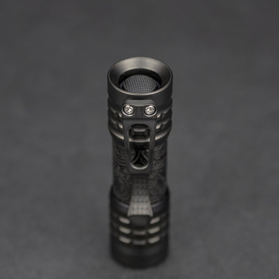 Pre-Owned: CWF & Ti2 Design Pele Flashlight - DLC Titanium (Custom)