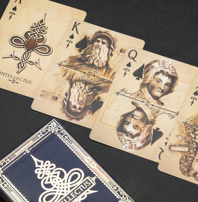 Game - Black Ink Playing Cards - Inception Intellectus Standard