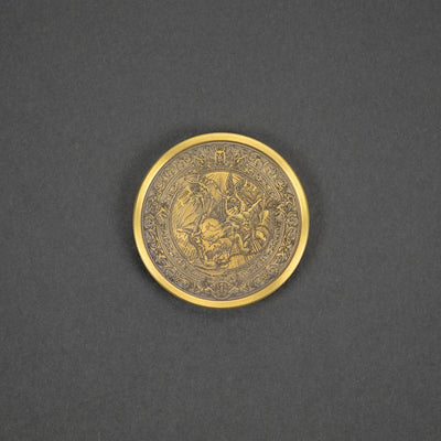 Game - Pocket Lore Good Vs. Evil Worry Coin W/ Sheath - Brass