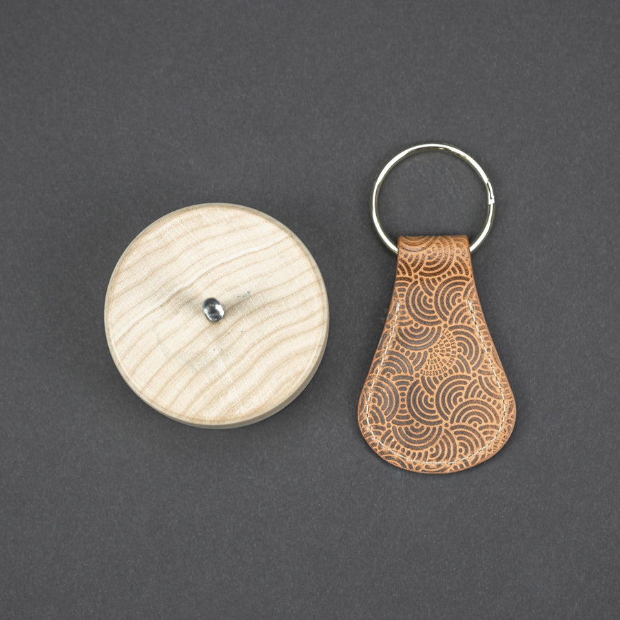 WKRMN Wall Puck & Key Fob Set - Seigaiha Pattern (Exclusive)