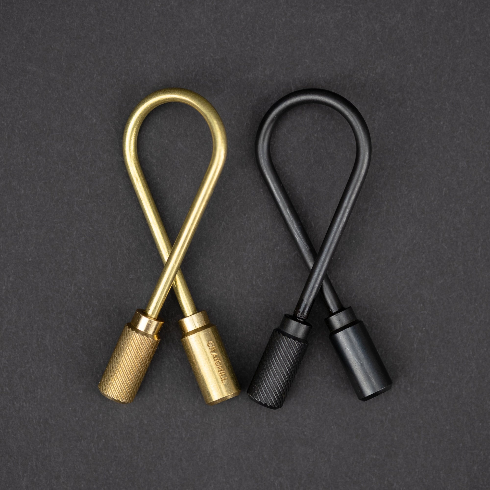 Craighill Closed Helix Keyring - Brass