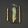 Keychains & Multi-Tools - DE Custom Forge Armadillo - Titanium / Brass (Exclusive)