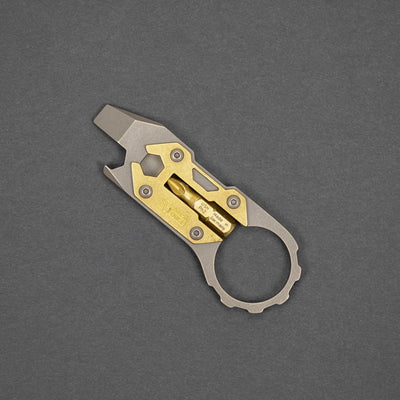 Keychains & Multi-Tools - DE Custom Forge Cayman Prybar - Brass