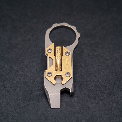 Keychains & Multi-Tools - DE Custom Forge Cayman Prybar - Brass