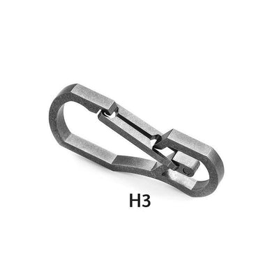 HANDGREY™ : Quick Release Titanium Keychain Carabiner by THANASIT