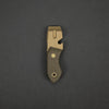 Keychains & Multi-Tools - J Bergman Knives BrewTool - Thick Bronze & OD Green Micarta (Custom)
