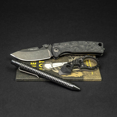 Keychains & Multi-Tools - JW Knives Hybrid G5 Bandicoot - Marbled Carbon Fiber (Exclusive)